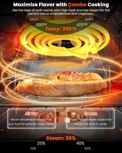 New Hot Sale Electric Large Capacity <b>Multi</b>-<b>Function</b> Super-Heated Air Fryer Oven LCD Display Household RV Use 1 Year Warranty - Product Image 3