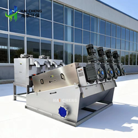 Presse à vis déshydratante pour boues, type disque, pour traitement de l'eau, automatique, en acier inoxydable 304, déshydrateur à volute PLC