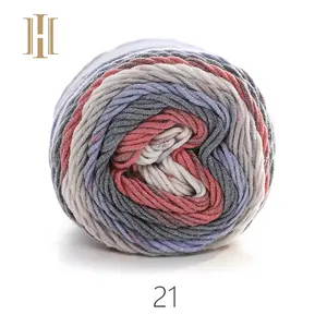 55%Acrylic 45%Cotton Colorful Blended Fancy Yarn For Adult and Kids