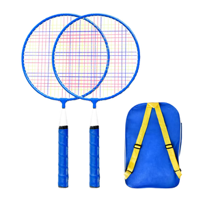 Raquette de badminton légère et facile à utiliser pour les débutants, les juniors et les programmes d'apprentissage, avec volant de badminton personnalisé - Product Image 1