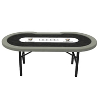 Zienyh — Table de Poker pliable en forme de H, 240cm, prix d'usine, Texas Holden, avec jambes pliantes