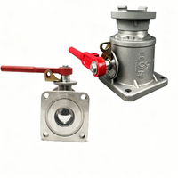 Válvulas de Bola Rectas Manuales de Acero Inoxidable para Camiones de Bomberos y Tanques de Combustible Industriales DN50-DN80