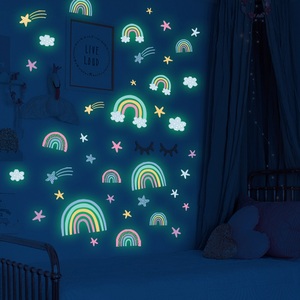 Cartoon Rainbow <strong>Cloud</strong> Luminous <strong>Wall</strong> <strong>Stickers</strong> for Kids Rooms Bedroom Home <strong>Wall</strong> Decals Stars <strong>Stickers</strong> - Product Image 3