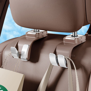 YECAI Einfach zu Installierender Auto-Rücksitzhaken Hochbelastbar 25KG ABS Kopfstützen-Aufhänger für Taschen und Handtaschen Universell für Ford Mercedes - Product Image 1