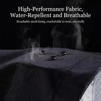 Ensemble imperméable réfléchissant personnalisé en polyester pour moto/vélo électrique, veste et pantalon de pluie pour homme, livreur