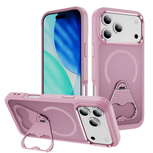 Ip17 loạt trường hợp xoay đứng + nam châm nhôm khung máy ảnh + nút trường hợp đầy đủ với da-cảm thấy sơn xe gắn kết tương thích jl24 - Product Image 1