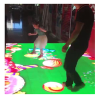 Système de projection interactive au sol pour enfants, sol de l'océan interactif