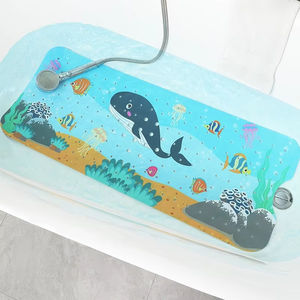 Alfombrilla de Bañera Antideslizante de PVC con Diseño de Tortuga Marina, Apta para Niños, con Ventosas Seguras <span class=keywords><strong>y</strong></span> Orificios de Drenaje para Diversas Edades - Product Image 3