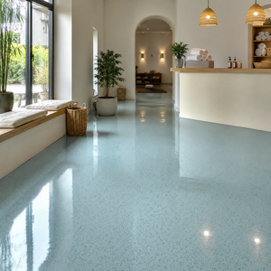 Piso de Terrazo Epóxico de Lujo, Impermeable, Resistente al Desgaste, Pintura para Pisos de Arena Coloreada, Revestimiento de Piso Comercial Moderno para Showroom - Product Image 4