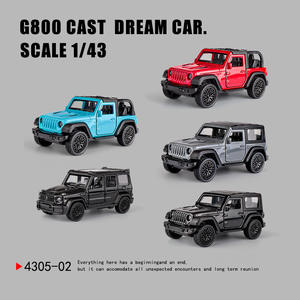 Modellino Auto Fuoristrada G800 a Tre Porte in Plastica <span class=keywords><strong>1</strong></span>:43, Veicolo Giocattolo a Retrocarica per Bambini, Regalo per Ragazzi e Ragazze - Product Image 2