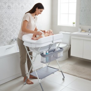 <span class=keywords><strong>Table</strong></span> de soins pour bébé pliable et portable 2 en 1, station de change de couches mobile pour nouveau-nés - Product Image 3