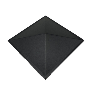 Celia 3.5 "nhôm đen sơn <span class=keywords><strong>t</strong></span>ĩnh điện chống ăn mòn kim <span class=keywords><strong>t</strong></span>ự tháp bài cap cho 3.5x3.5" vuông hàng rào bài - Product Image 2