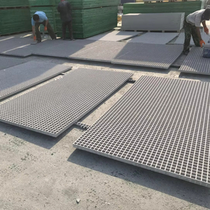 Grille de vidange de tranchée en fibre de verre FRP Prof Grille en fibre de verre - Product Image 1
