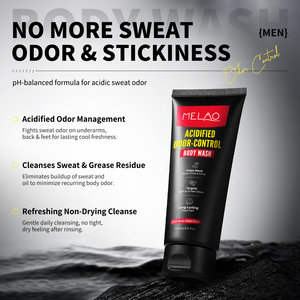 Custom Logo Acidified Odor <b>Control</b> Body Wash 3.4oz Male Body Odor Remover Deodorizing <b>Shower</b> Gel Men bath gel - Product Image 3