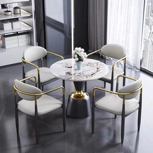 <span class=keywords><strong>Fauteuil</strong></span> moderne convertible en cuir inoxydable tufté pour <span class=keywords><strong>salle</strong></span> <span class=keywords><strong>à</strong></span> <span class=keywords><strong>manger</strong></span>, meubles de maison, hôtel, cuisine, salon, restaurant - Product Image 4