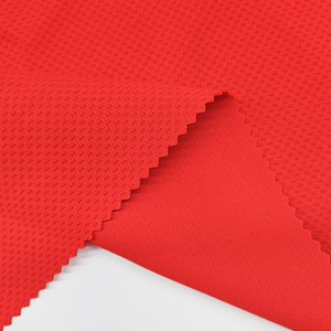 Pemasok Cina kain mata burung poliester harga Per Meter, kedatangan baru kain jala lubang tali ganda Solid untuk dijual - Product Image 6