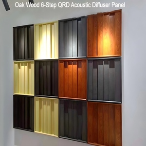 Diffuseur acoustique en bois de chêne massif, surface laquée, panneau de diffusion du son, améliore la clarté pour un <span class=keywords><strong>home</strong></span> cinéma haute fidélité - Product Image 2