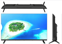 Télévision plate numérique de 32 pouces Android Smart LED HD TV pour la maison et l'hôtel OEM Supports d'usine multi-médias de taille standard