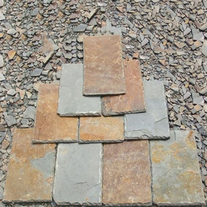 Tuiles de toiture en <span class=keywords><strong>ardoise</strong></span> naturelle multicolores chinoises, aspect rustique, fendues, en forme de bardeaux ou carrées - Product Image 2