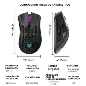 <span class=keywords><strong>Souris</strong></span> de <span class=keywords><strong>jeu</strong></span> sans fil RGB rétroéclairée programmable à 6 boutons, ergonomique, mini, légère, rechargeable pour ordinateur portable et de bureau, marque OEM/ODM - Product Image 6