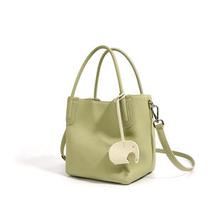 Bolso de Mano de Cuero Genuino para Mujer, Estilo Simple, Cierre de Hebilla, Ligero y Duradero, Dos Correas - Product Image 6