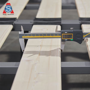 Современная металлическая деревянная двуспальная кровать для спальни Супер Королева Король полноразмерная кровать для хранения с ножками - Product Image 3