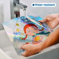 Autocollant holographique personnalisé découpé à bas prix nouveau vinyle cosmétique étanche grand autocollant adhésif étiquettes étanches conception métal
