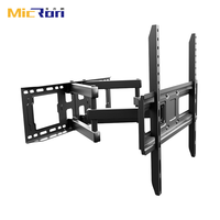 Soporte de Pared Universal para TV LCD de 32-65 Pulgadas, con Capacidad de Carga de 45 kg, Movimiento Completo, Extensión de Largo Alcance, Inclinación y Giro, VESA 400 400, Articulado de Acero