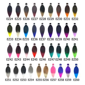 Extensión de cabello trenzado sintético preestirado, <span class=keywords><strong>trenzas</strong></span> Jumbo ombré fáciles, ganchillo EZ, cabello trenzado preestirado para africano - Product Image 6