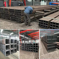 Tuyau carré en acier au carbone haute résistance S235JR laminé à froid, longueurs 6m/8m/12m, pour structures, pliage et découpe