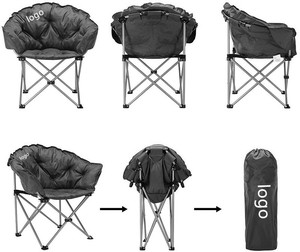 Woqi – chaise pliante en métal léger pour voyage, pique-nique, plage, randonnée, Camping - Product Image 4