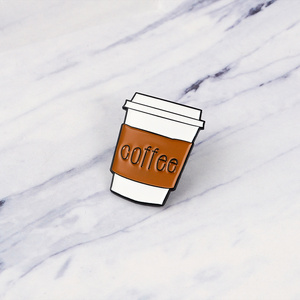 Todo sobre el café <span class=keywords><strong>esmalte</strong></span> Pin Bean Pot Cup Latte Cappuccino broches bolsa solapa ropa insignia joyería regalo para Barista - Product Image 4