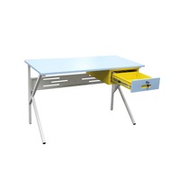 Escritorio de Oficina Minimalista con Patas Metálicas en Forma de K y Superficie Personalizable para Oficina y Sala de Estudio