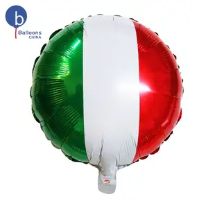 [المنتجات المعروضة ليست للبيع] أي شكل أي لون 18 بوصة جولة مخصصة فيلم الألومنيوم البالون الديكور حزب الكرة الإيطالية