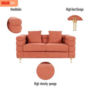 Ensemble de canapés OULUO en terre cuite 1+<span class=keywords><strong>2</strong></span> - <span class=keywords><strong>Canapé</strong></span> de salon gain de place pour petits appartements - Product Image 3