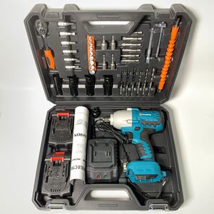 Chuyên nghiệp 320nm mô-men xoắn cao lithium cờ lê không dây điện tác động cờ lê không chổi than điện cờ lê Bộ công cụ xe công cụ - Product Image 5