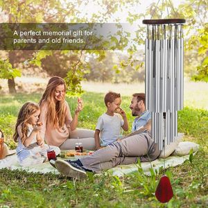 Grand carillon à vent rectangulaire de luxe en métal à 27 tubes, cloches de chapelle, décoration extérieure pour <span class=keywords><strong>jardin</strong></span> et maison - Product Image 2