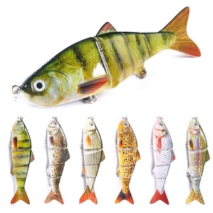 High Quality 12cm 16.8g Hard Plastic Artificial 4 Segments Multi Jointed Minnow Bait Fishing Lures