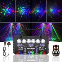 27 projecteurs laser RGB pour DJ, lumières de fête, effets stroboscopiques LED, effet UV, DMX-512, télécommande, contrôle sonore, auto, discothèque, spectacles, mariage |