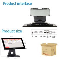 Sistema POS Táctil de 15.6 Pulgadas a Precio Económico, Procesador I5, Pantalla Táctil de 10 Puntos, Máquina de Caja Registradora para Tienda