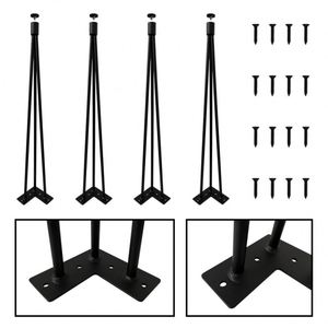 Pieds de table en acier de 12 mm, 3 tiges, base de table moderne, durable, pour chambre à coucher, utilisation en extérieur - Product Image 3