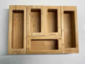 Bolsa de bambú con cierre hermético, organizador para cajón de cocina, organizador de alimentos, 2023 - Product Image 5