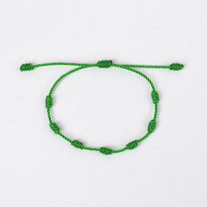 2025 gros Style bohème 7 noeuds rouge <span class=keywords><strong>corde</strong></span> Wrap à la main mignon porte-bonheur religieux alliage bijoux cadeau pour femmes hommes - Product Image 5
