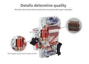 Orijinal S201-C16 1 kutuplu plastik DC10KA <span class=keywords><strong>Mini</strong></span> devre kesici 230/400VAC endüstriyel ev kullanımı için - Product Image 4