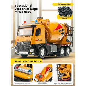 JM Nouveau Grand <span class=keywords><strong>Camion</strong></span> Benne de Chantier en Plastique pour Garçons et Filles 0-24 Mois, 6 Remorques, Échelle 1:5, Cadeaux - Product Image 6