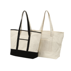 Wholesale Heavy Duty Shopping <b>Bag</b> Custom Logo Printed Women's Plain Canvas Cotton Cloth <b>Tote</b> <b>Bag</b> With Zipper and Pocket - Product Image 1