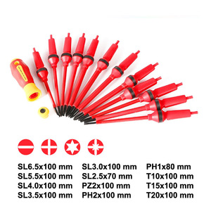 Cross Phillips <b>Screwdriver</b> Set Industrial Grade Magnetic Insulated Anti-Slip Handle Matte Finish Plastic Handle - Product Image 4