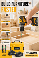 Perceuse sans fil 18V 13MM sans balais, outils électriques en gros, batterie au lithium, perceuse à percussion 150 Nm, tournevis pour le perçage du bois