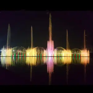 Bangladesh Hatirjheel River 120 *24 M Decorated Lighted Water Supplies fountain Dance Fountains Show