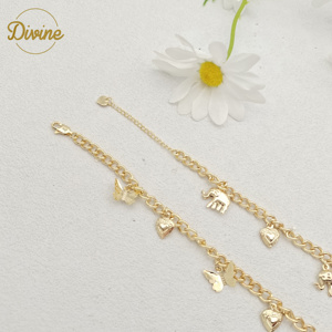 Vente chaude prix de gros chaîne populaire bracelet animal Oro laminado de 14K Bijoux de mode Pulsera de la <span class=keywords><strong>serie</strong></span> animal - Product Image 3